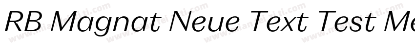 RB Magnat Neue Text Test Medium字体转换